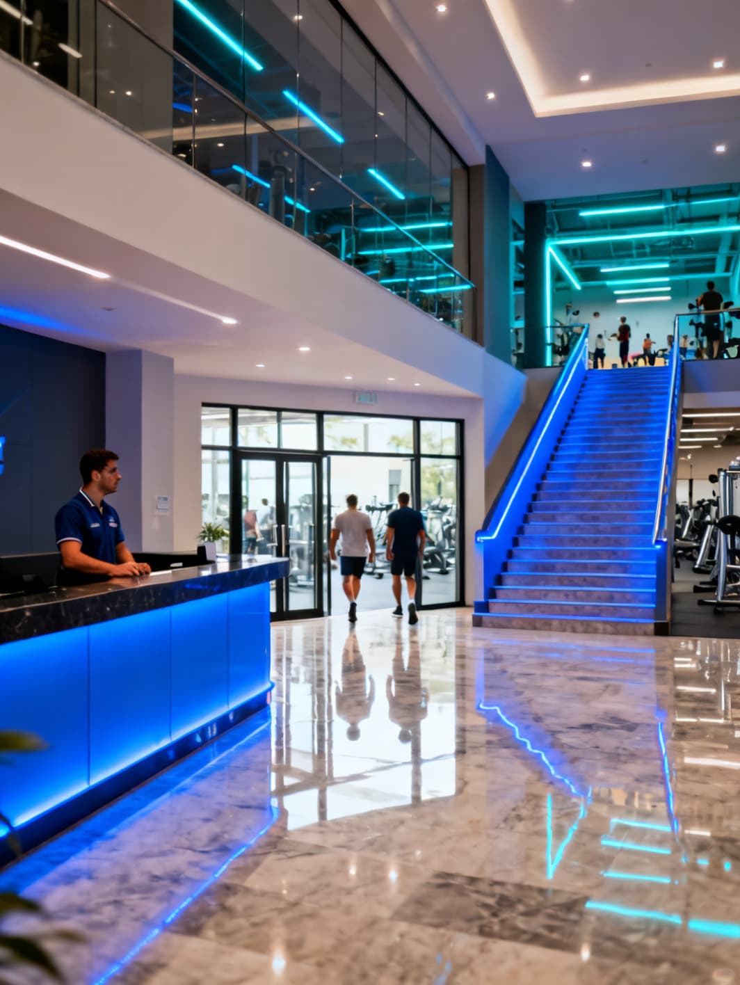 Recepção ampla de um clube de grande porte